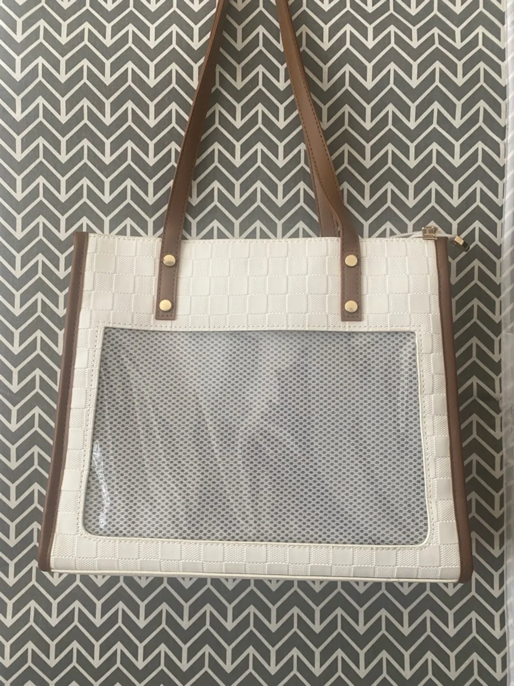 Handbag 12” X 11” plus straps, great condition.